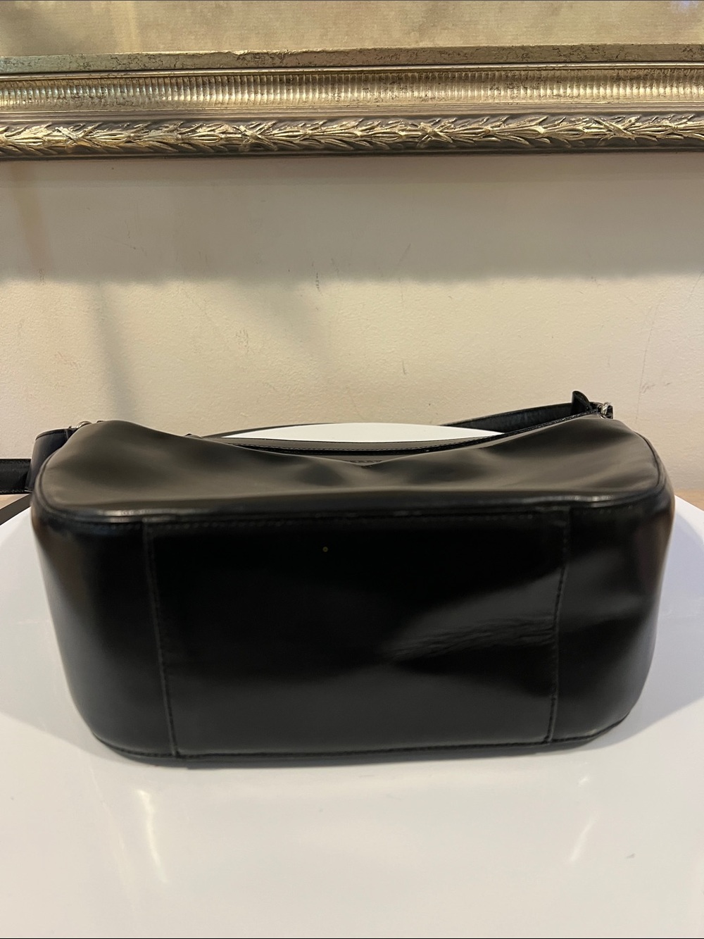 Burberry Black Leather Novacheck Plaid Shoulder Bag with COA - Picture 16 of 17